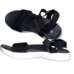 Bzees Poppyseed Sandals Knit Rhinestone